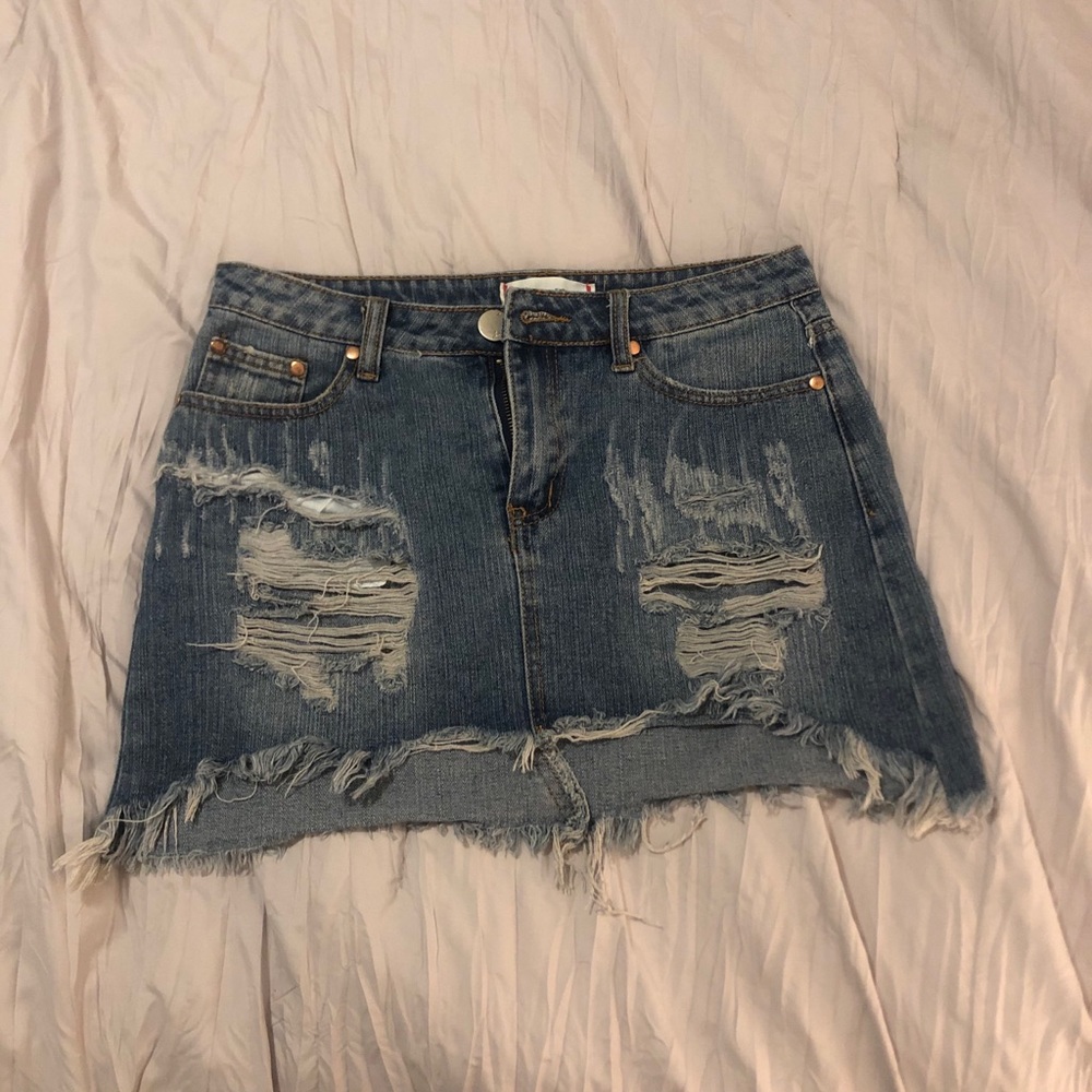 MINI JEAN SKIRT
